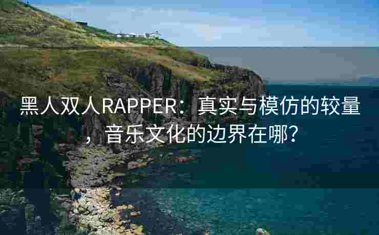 黑人双人RAPPER：真实与模仿的较量，音乐文化的边界在哪？